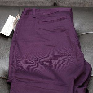 NWT dark purple/plum modern fit capris from Kmart